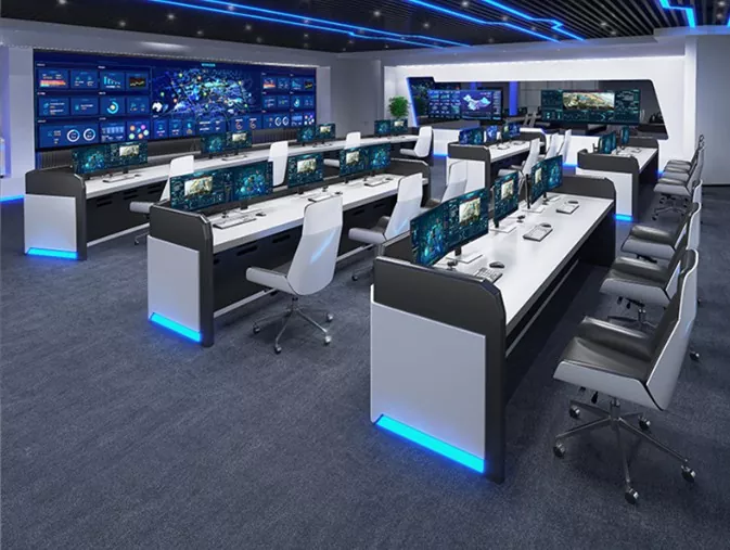 Consola de monitoreo de sala de control