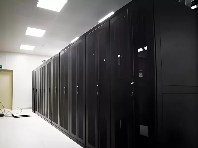 Gabinete de pasillo frío del centro de datos