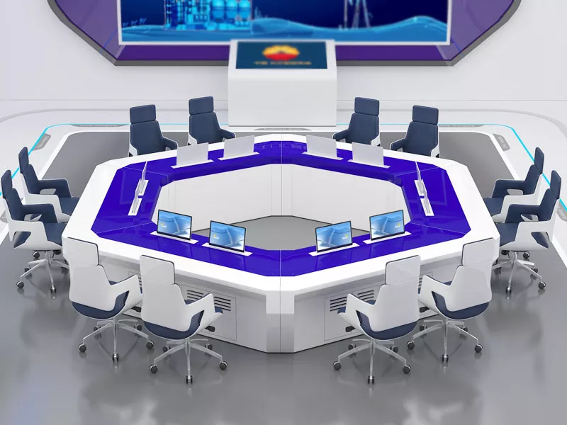 Consola de monitoreo de forma irregular